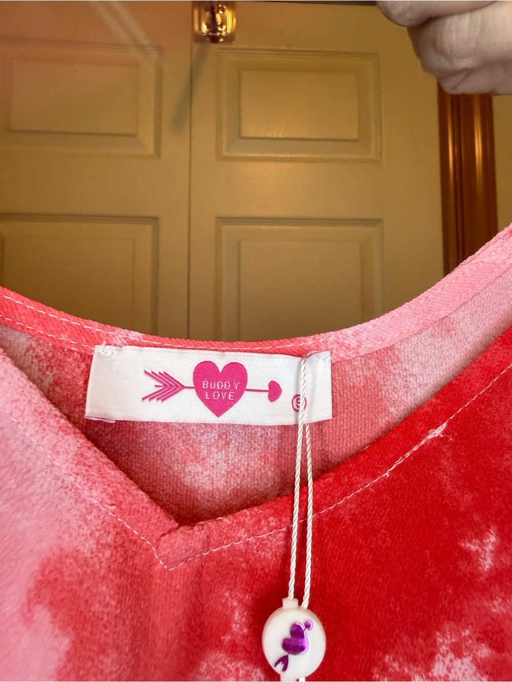 Buddy Love Pink & Red Tunic - S - NWT - Picture 3 of 4